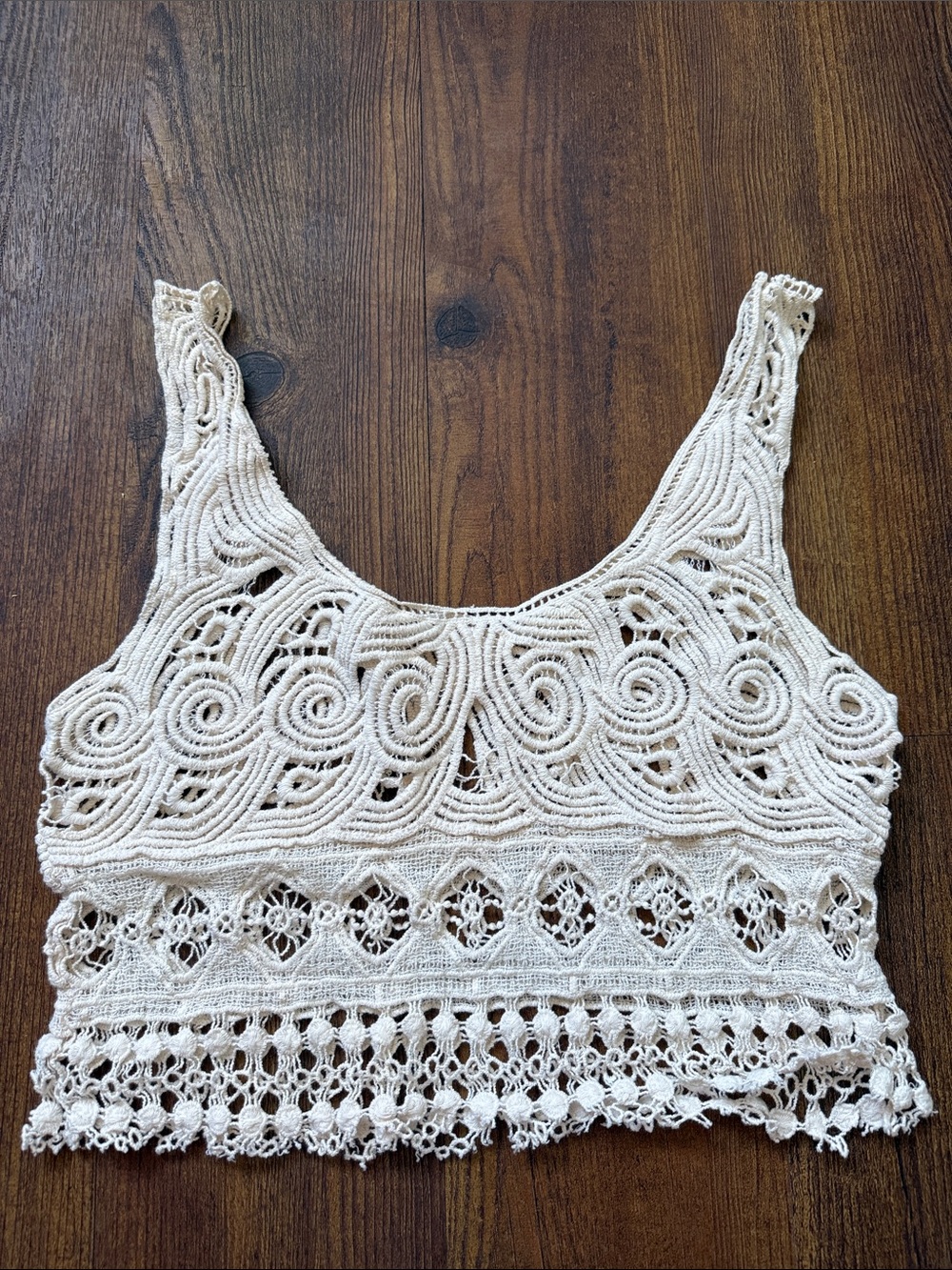 Crochet crop top cropped beach summer cover up pool tank festival